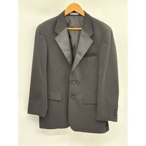 Vittorio St. Angelo Suit Jacket Tuxedo Men Size 36 S‎ Black